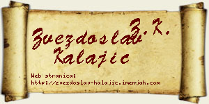 Zvezdoslav Kalajić vizit kartica
